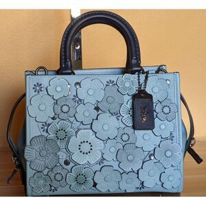 COACH 1941 TEA ROSE Pale Blue color ROGUE 25 bag